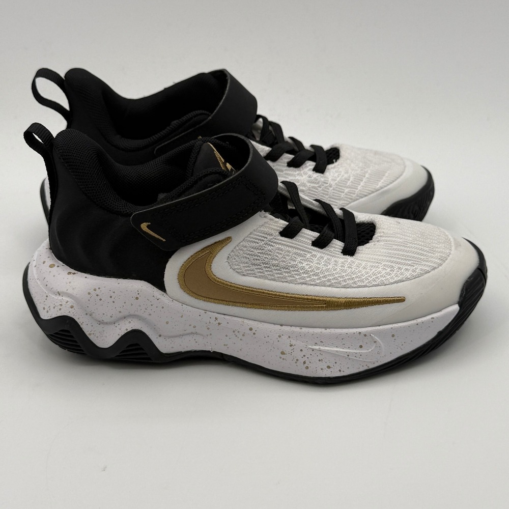 Nike Giannis Immortality 4 Shoes Kids Size 12C Black Gold Basketball IH7665-003